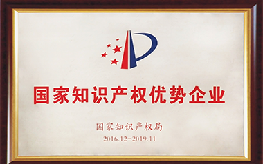 國家知識產權優勢企業（2016）